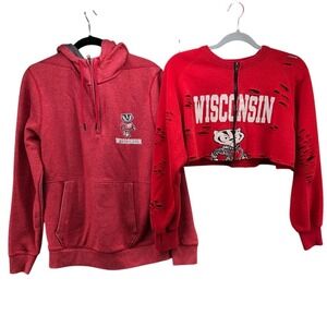 Under Armour Furst of a Kind Wisconsin Badgers Sweatshirts Womens S Red Bundle